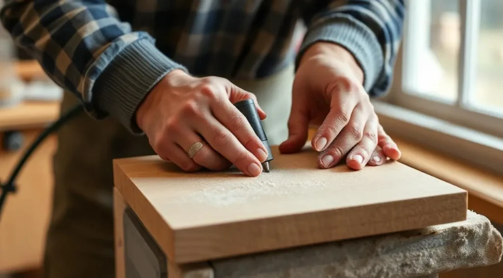 fining sand techniques for a smooth wood finish