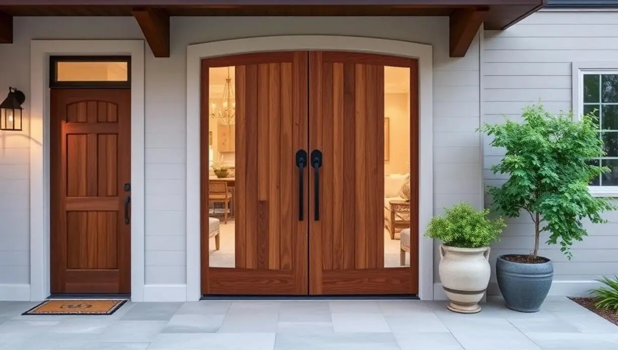 Modern Farmhouse Wood Door Design Ideas Custom Wooden Door