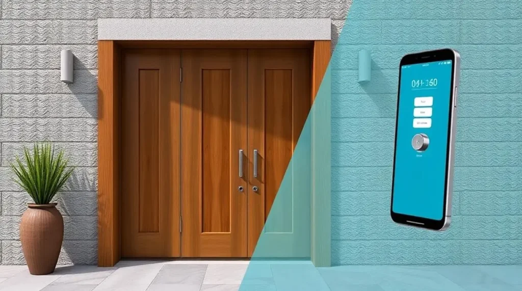 power efficiency benefits of smart lock on wood doors