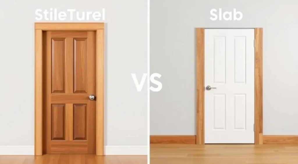 door construction techniques stile and rail vs slab