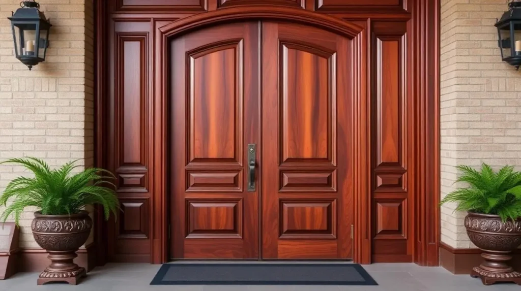 sturdiness and longevity of mahogany wood doors