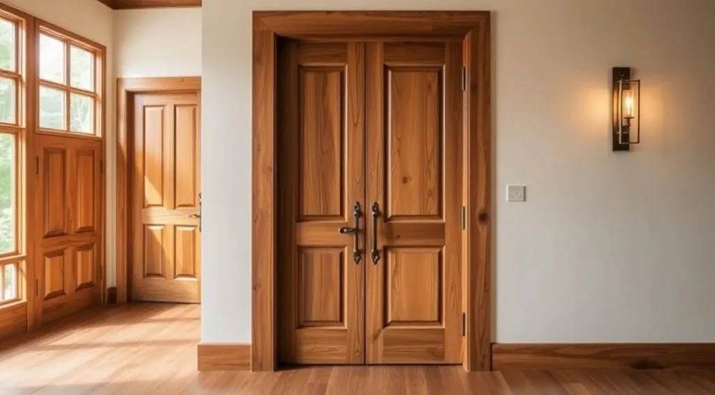 the aesthetic appeal of custom-made wood door production