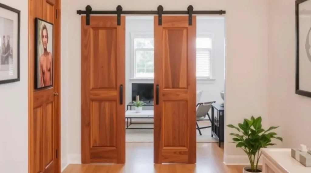 the benefits of pocket wood doors in small spaces