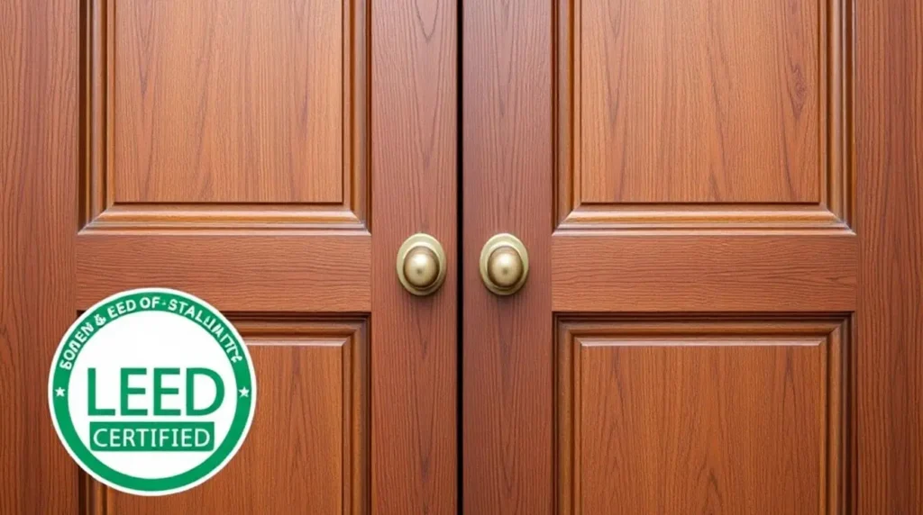 what are LEED-certified wood doors