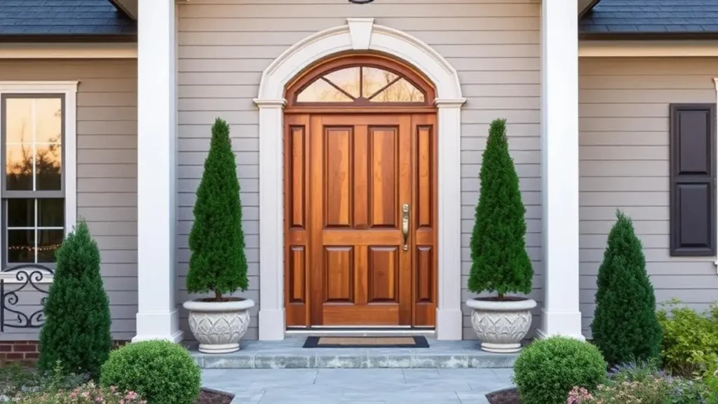 factors to consider when selecting wood species for front doors
