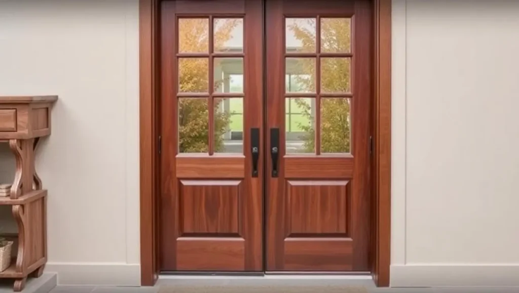 how to incorporate glass into custom wood doors