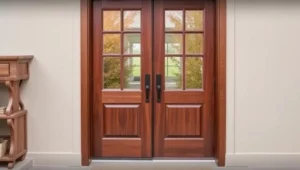 how to incorporate glass into custom wood doors