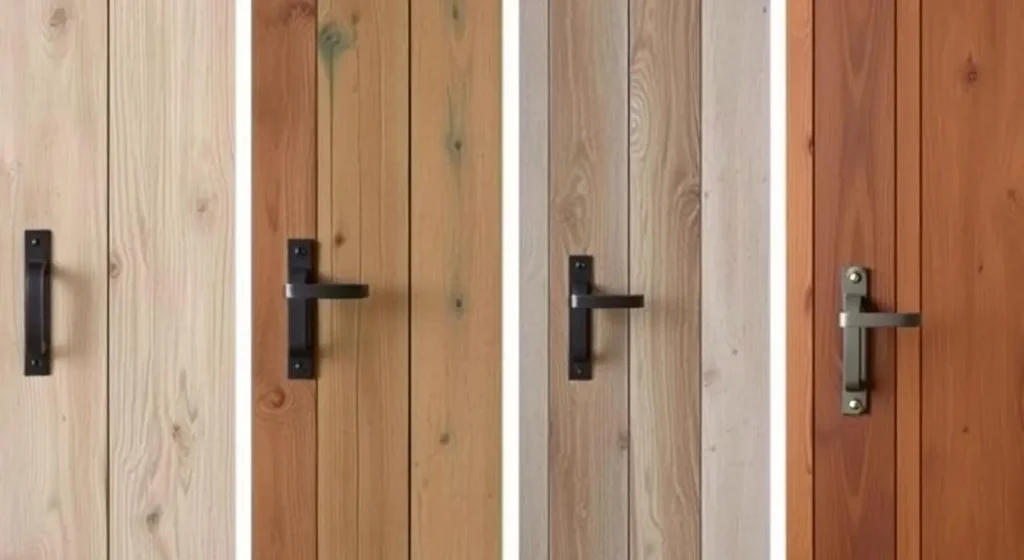 personalizing hardware and finishes for rustic doors