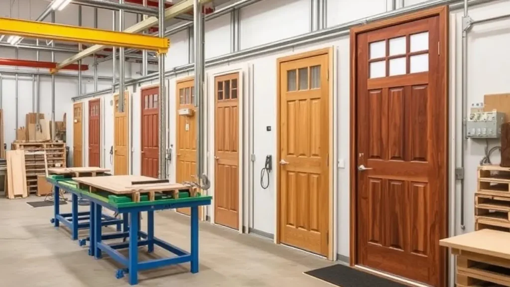 review of exterior wood door production process